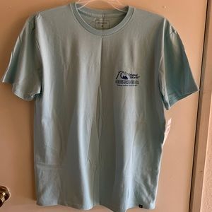 Light Blue Mens Quicksilver Co. T-Shirt